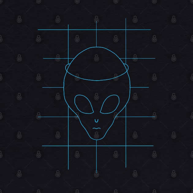 GRID DRAWING Alien by Namwuob